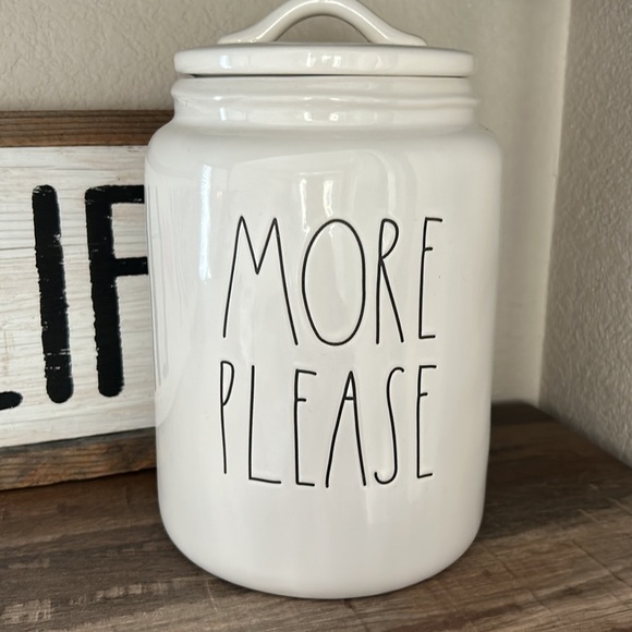 Rae Dunn Large ceramic Canister “More Please” - Picture 2 of 2